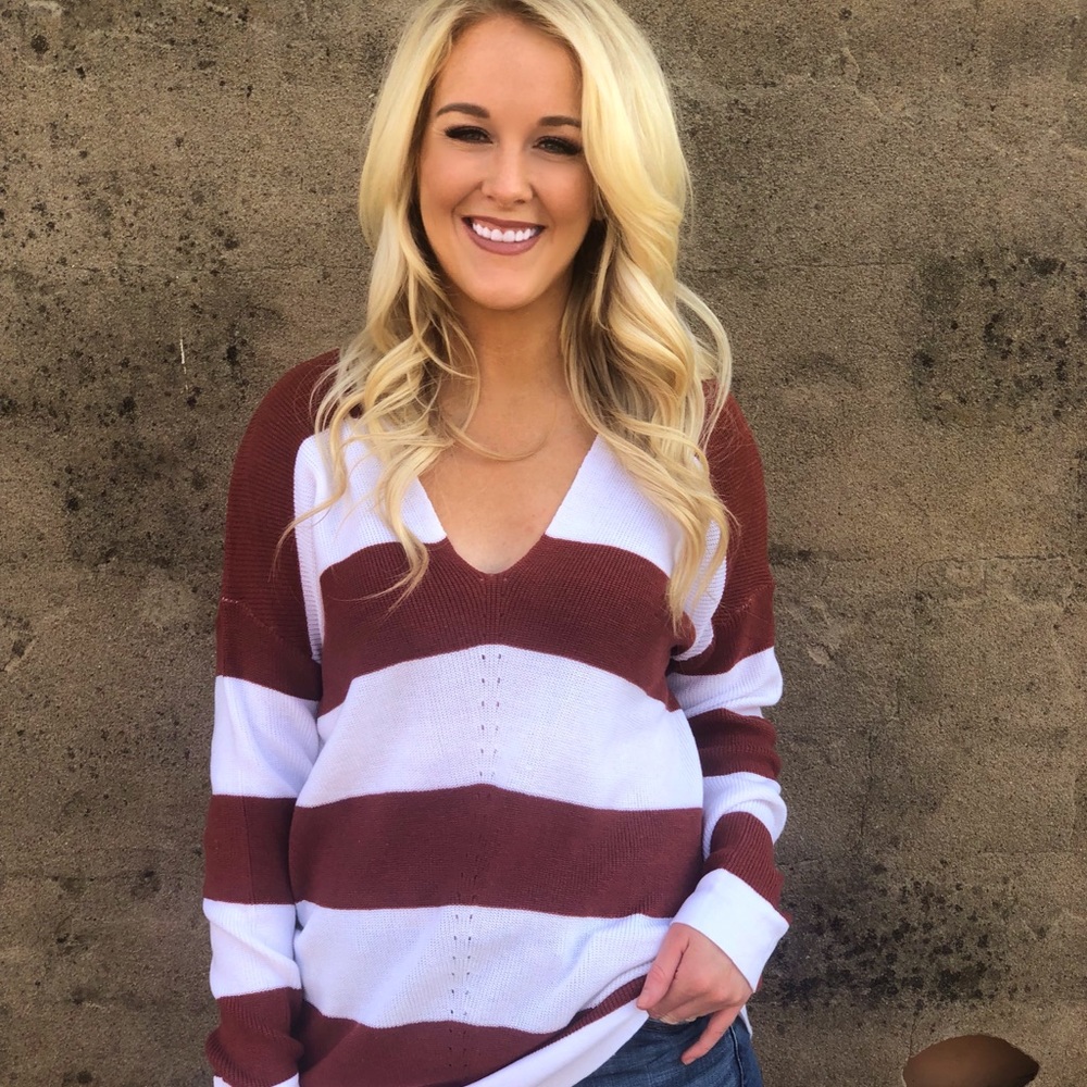 Brick Stripe Sweater